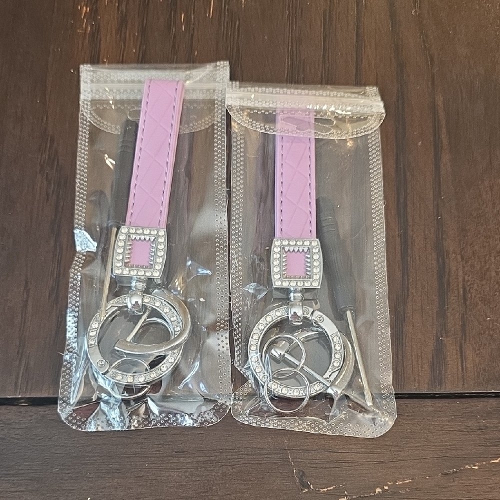 Lavender and Silver Keychain Accessory